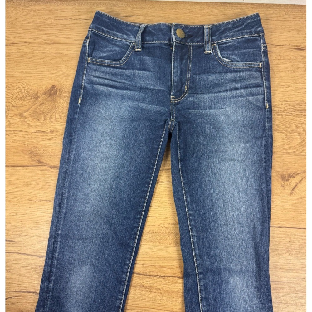 American Eagle Super Stretch Jeans Womens 0 Dark Wash Skinny Denim - Picture 4 of 16